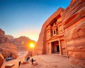 Archäologische Wunder in Petra, Jordanien