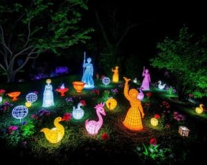 Beleuchtete Gartenfiguren: Künstlerische Akzente für abends