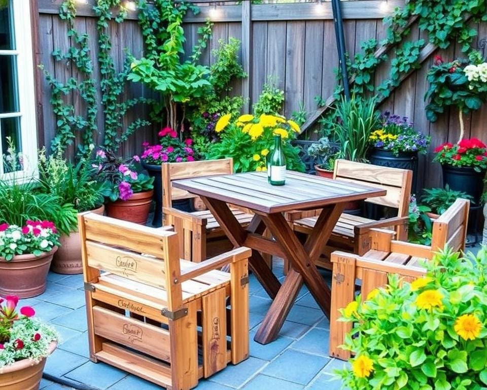 DIY-Gartenmöbel aus alten Weinkisten: Kreativ und nachhaltig