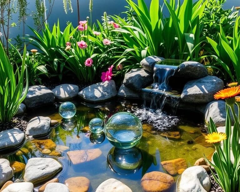 DIY-Wasserspiele aus Glas für moderne Gartenlandschaften