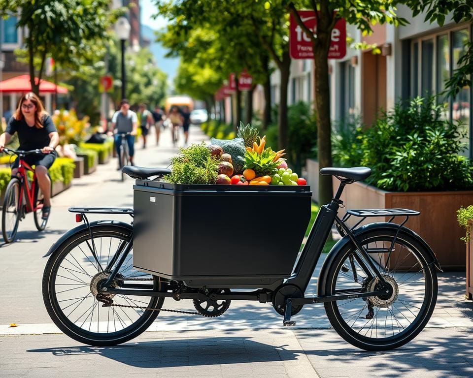 Elektrische Fahrräder mit Transportbox