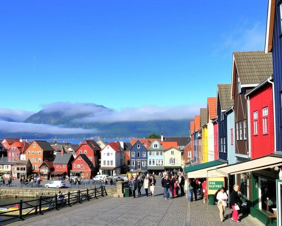 Historische Plätze in Bergen, Norwegen