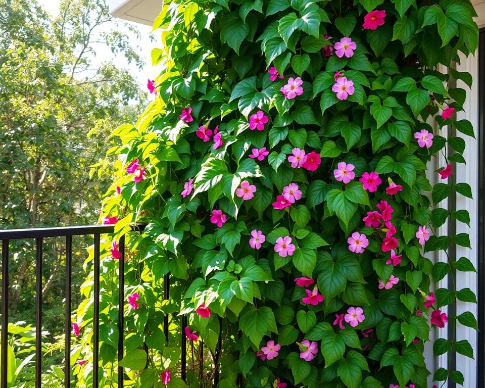 Kletterpflanzen für Balkon Sichtschutz