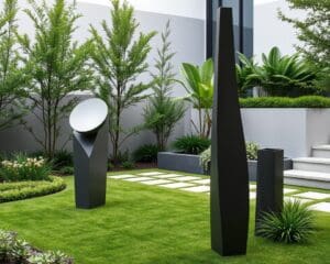 Minimalistische Gartenskulpturen für moderne Außenflächen