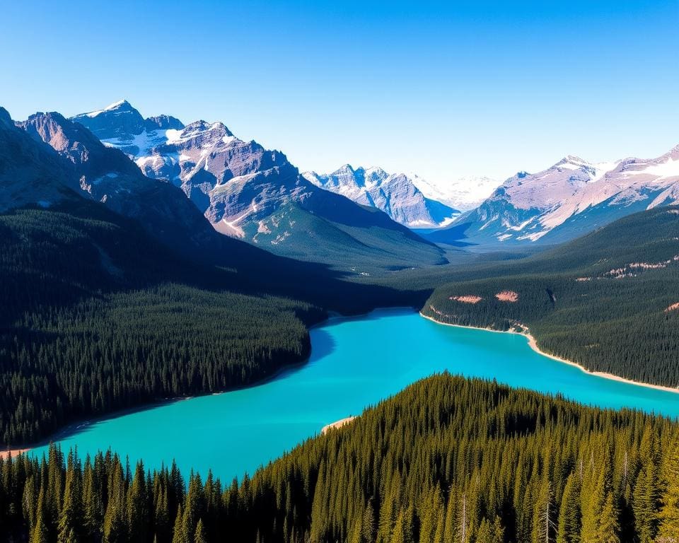 Moraine Lake und Peyto Lake im Banff-Nationalpark