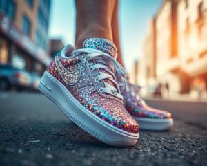 Sneaker mit Glitzereffekt: Funkelnd durch den Alltag