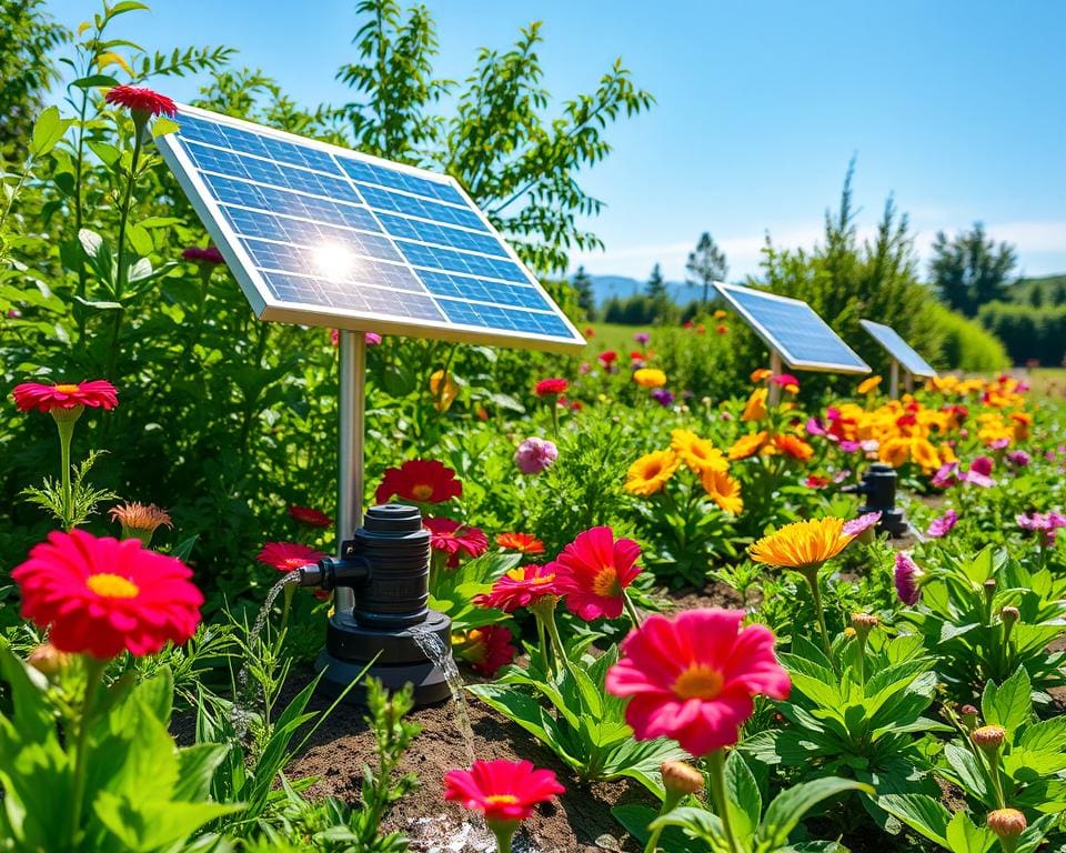 Solarpumpen für ökologische Gartennutzung