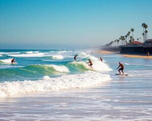 Surfen in Huntington Beach, Kalifornien