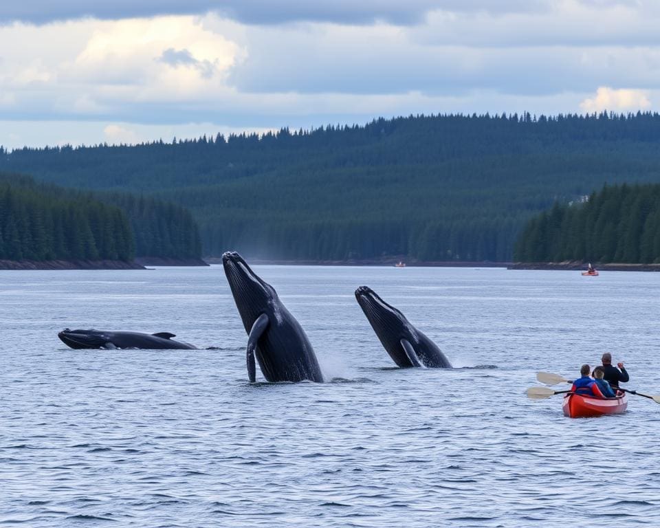 Walbeobachtungen in Tadoussac, Québec