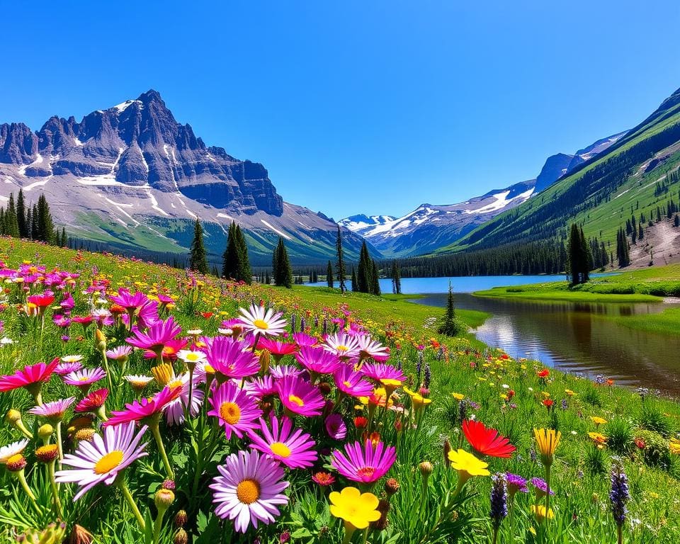 Wildblumen im Glacier-Nationalpark