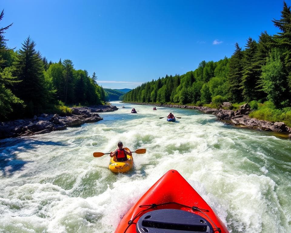 Wildwasser-Rafting im Ottawa River, Ontario