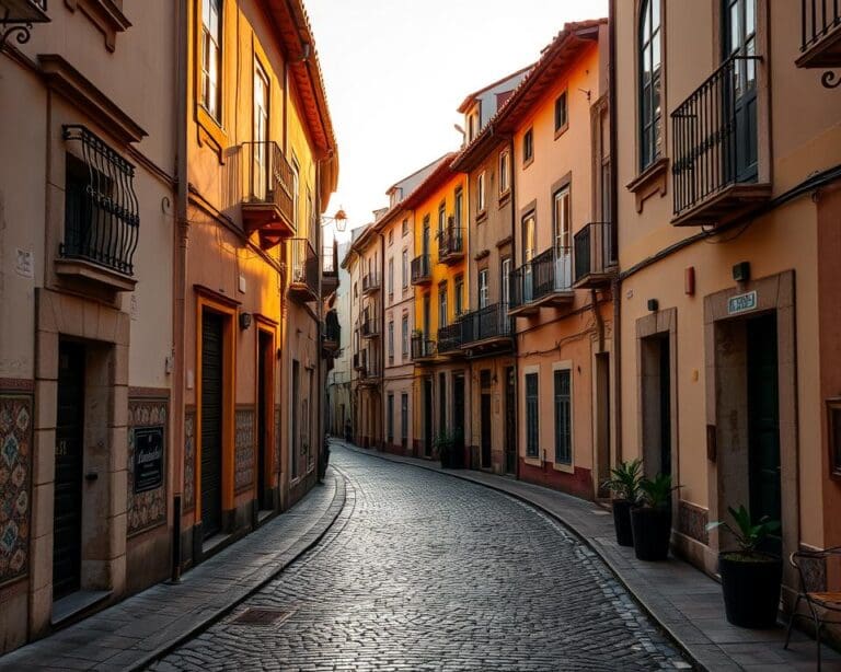 Historische Gassen in Coimbra, Portugal