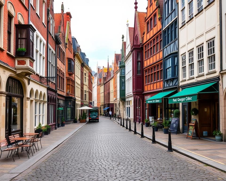 Historische Gassen in Gent, Belgien