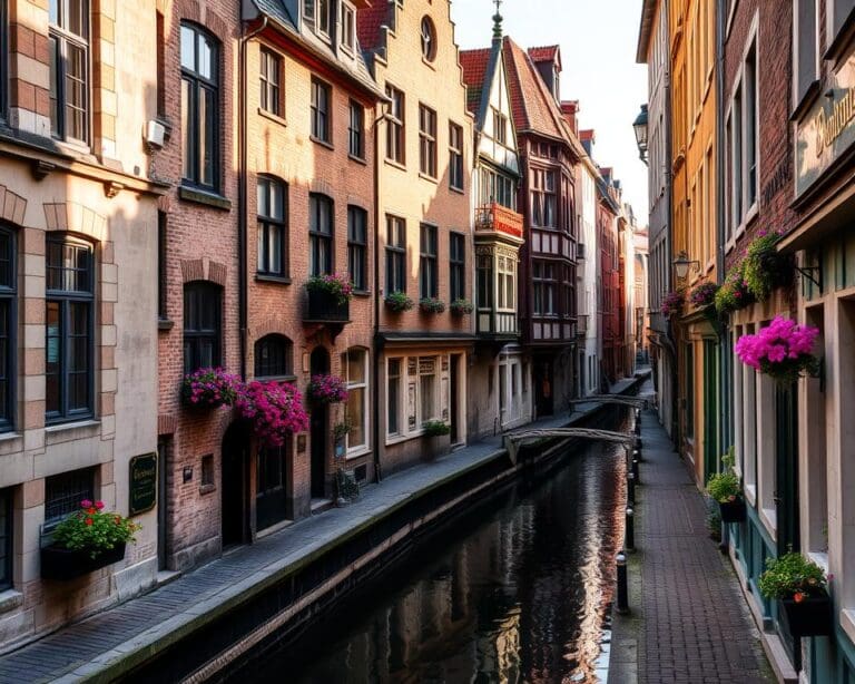 Historische Gassen in Gent, Belgien