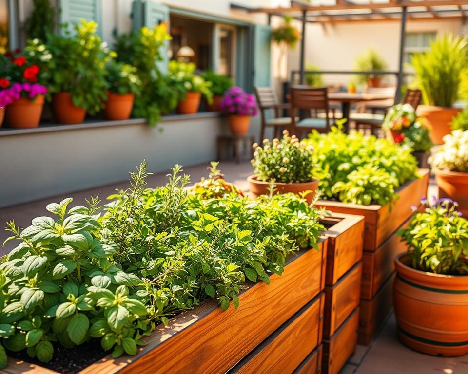 Kräuterkästen für Terrassen: Frische Gewürze direkt vor der Tür