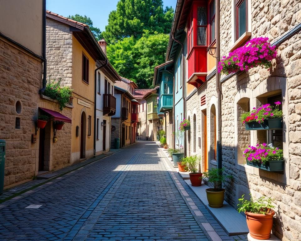 Historische Gassen in Plowdiw, Bulgarien