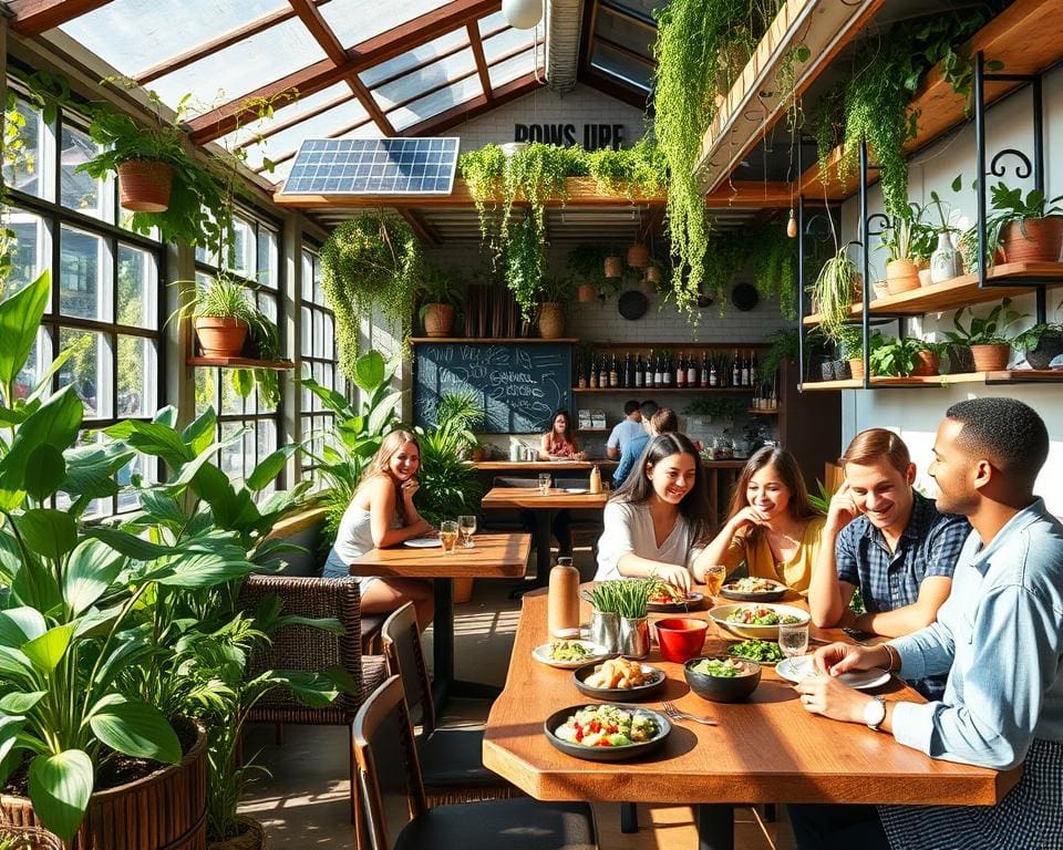 Nachhaltigkeit und Umweltfreundlichkeit in veganen Restaurants