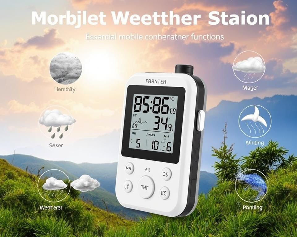 wichtige Funktionen mobile Wetterstation