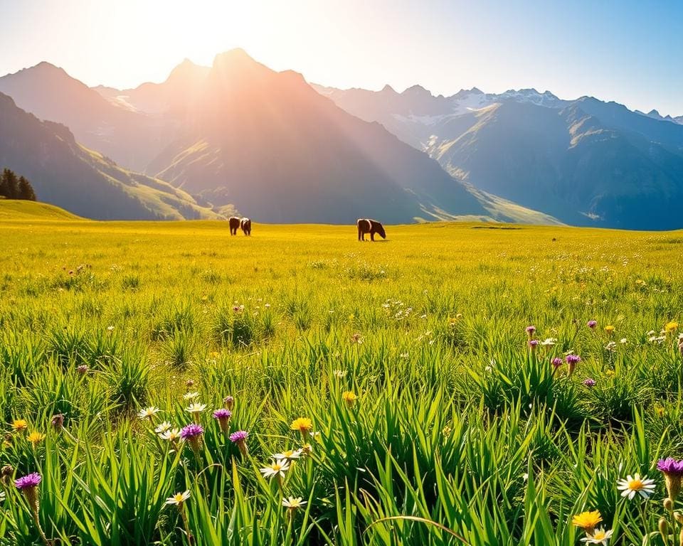 Wandern auf den Almen