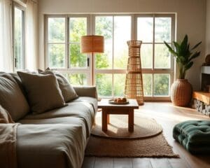 Was sind natürliche Materialien für ein ruhiges Interieur?