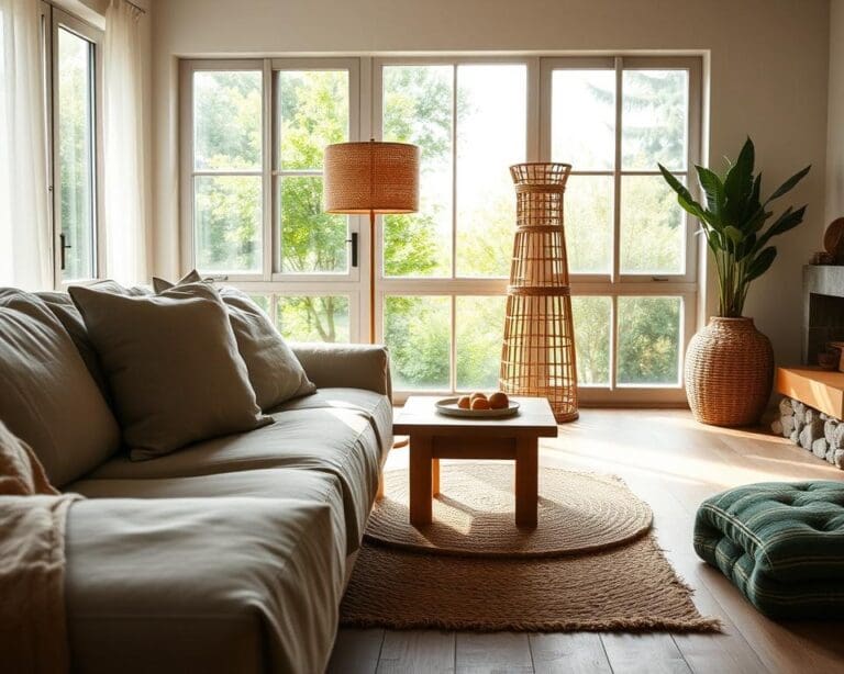 Was sind natürliche Materialien für ein ruhiges Interieur?