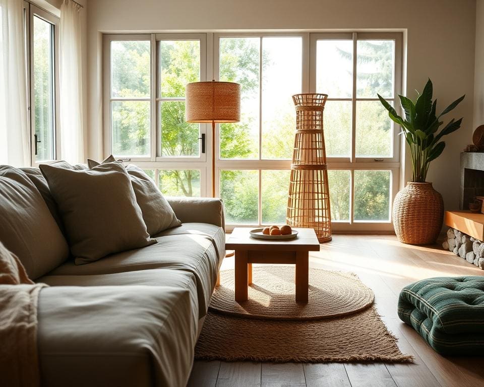 Was sind natürliche Materialien für ein ruhiges Interieur?