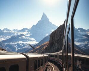 Mit der Gornergrat Bahn hoch hinaus