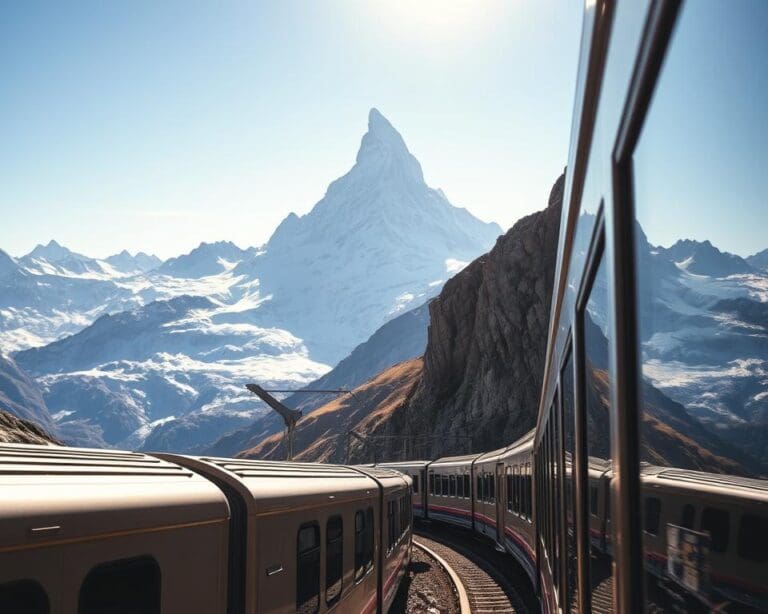 Mit der Gornergrat Bahn hoch hinaus