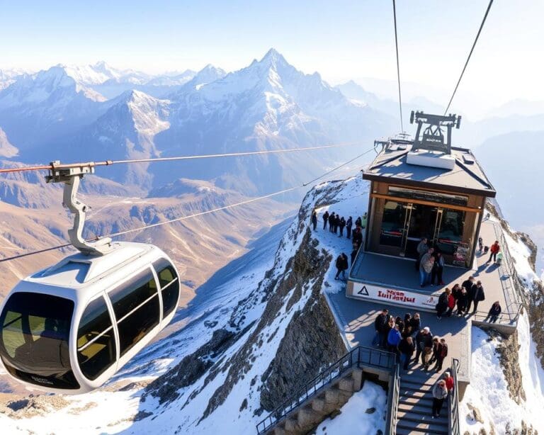 Mit der Seilbahn ins Jungfraujoch