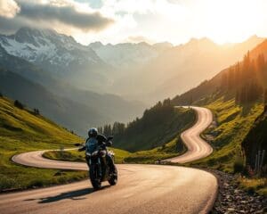 Welche Alpenregionen eignen sich für Motorradtouren?