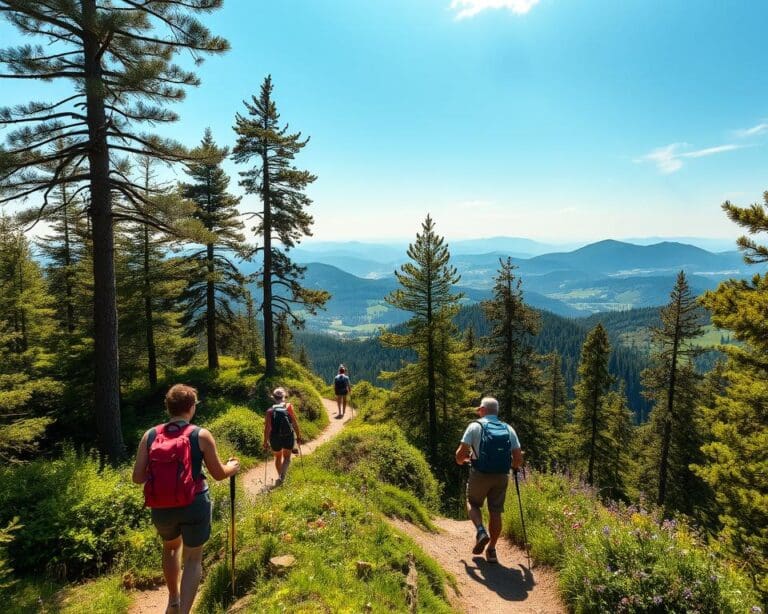 Wo kann man im Sommer wandern und entspannen?