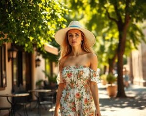 Sommermode fuer heisse Tage