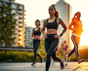 Sportliche Fashion fuer Alltag und Training