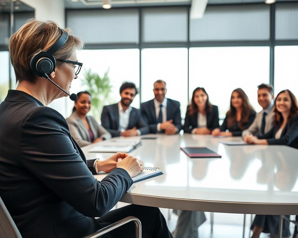 Wie hilft ein Dolmetscher bei Meetings?