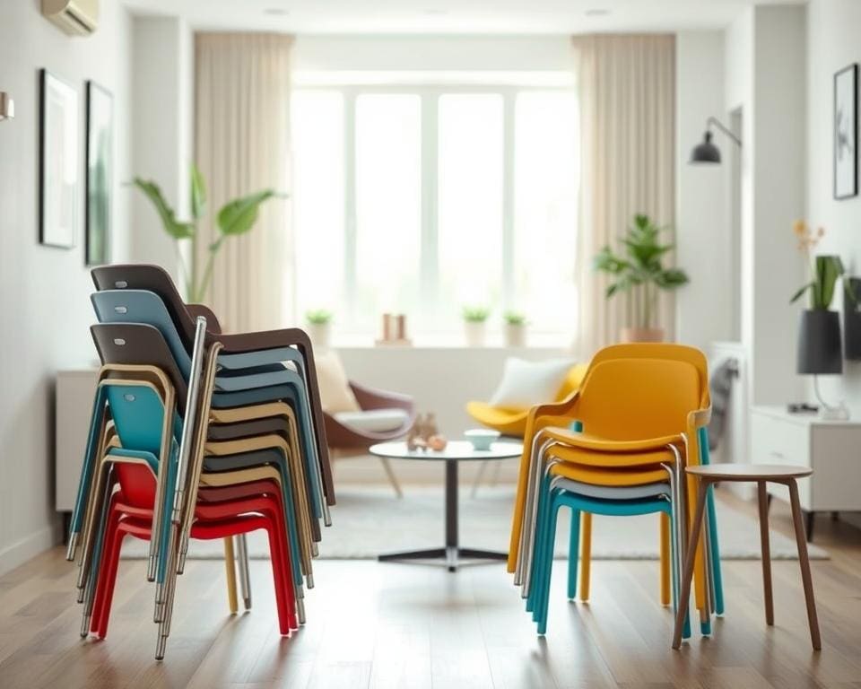 Warum sind stapelbare Möbel praktisch?