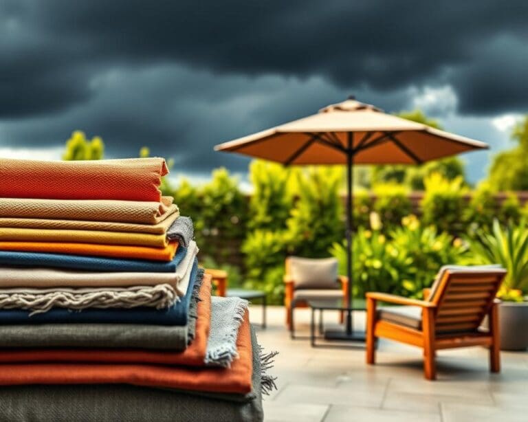 Welche Materialien halten Sonne und Regen stand?