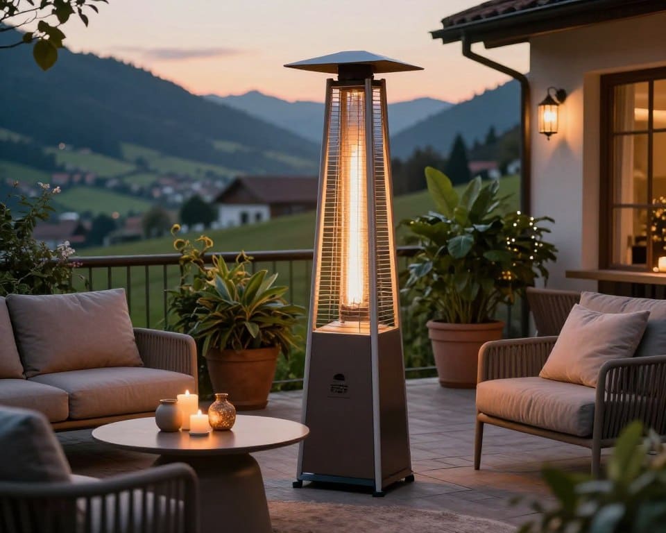 Aussenheizung für die Terrasse