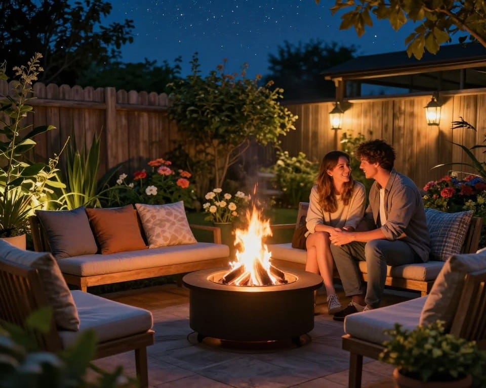 Feuerstelle im Garten